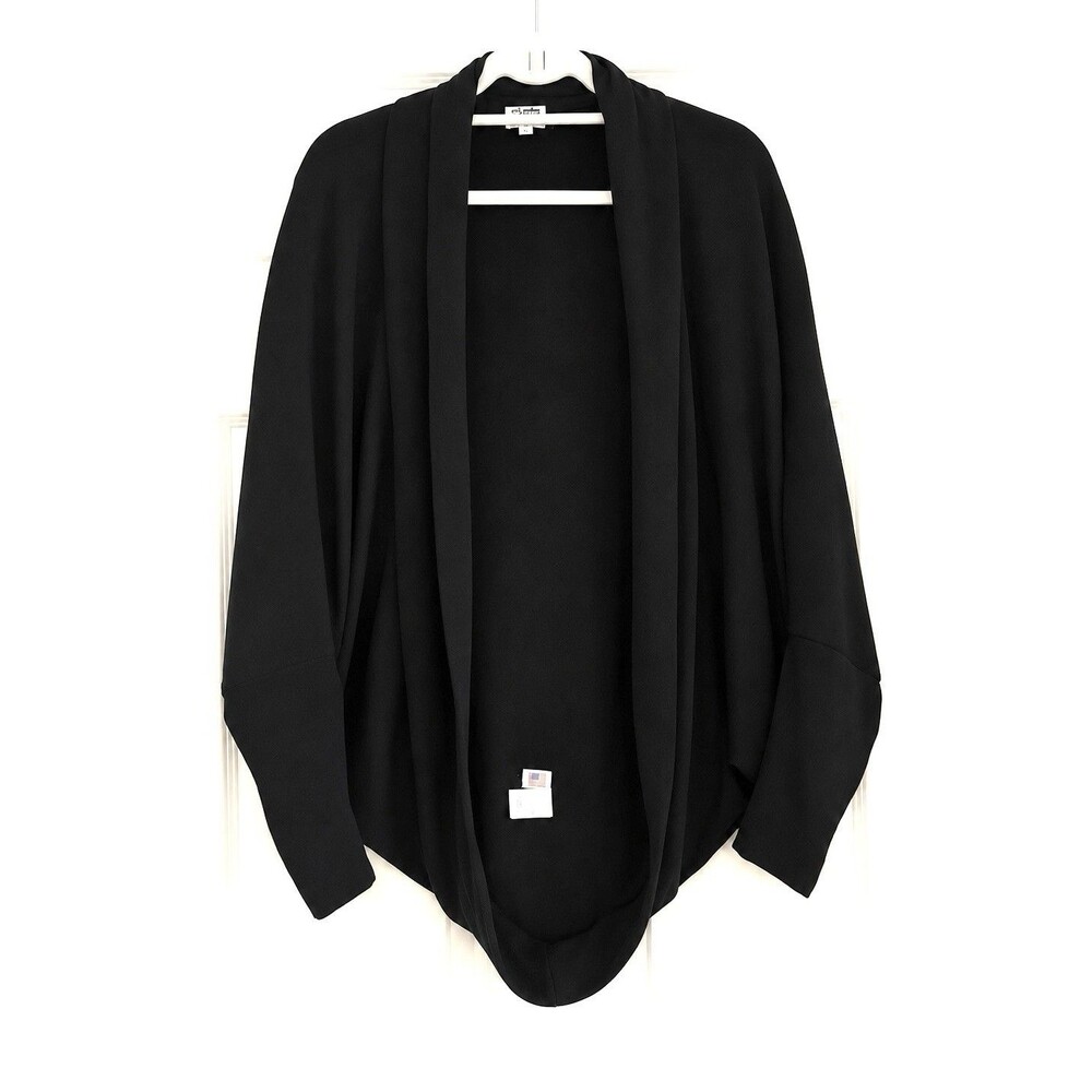 Suburban Riot Black Duster Cocoon Cardigan Size S Made in USA Athleisure Capsule